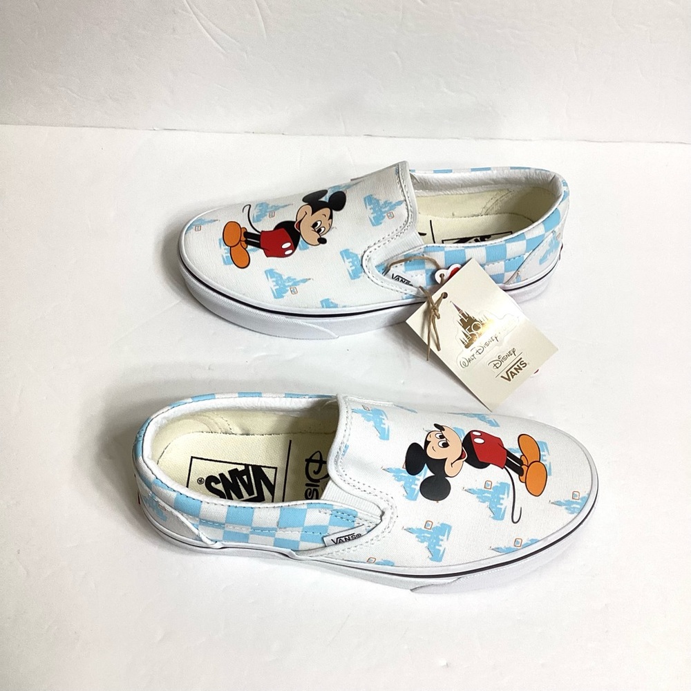 VANS x 2022 Disney Parks 50th Anniversary Mickey Mouse Slip On Shoes M 4 / W 5.5